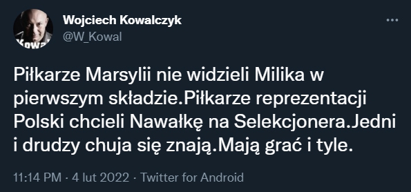 Wojciech Kowalczyk o piłkarzach Marsylii i reprezentacji Polski! :D
